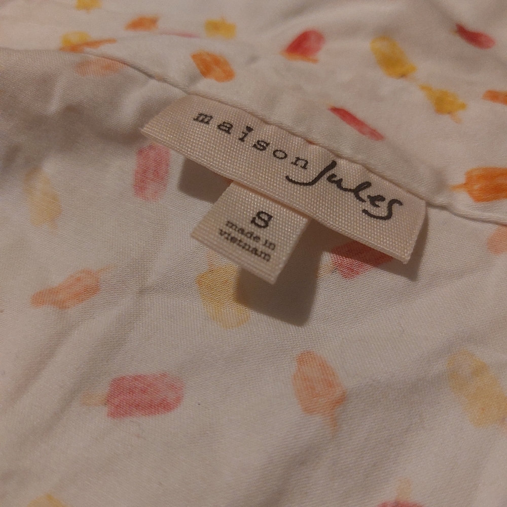 Maison Jules rare popsicle shirt dress size small - Picture 2 of 4